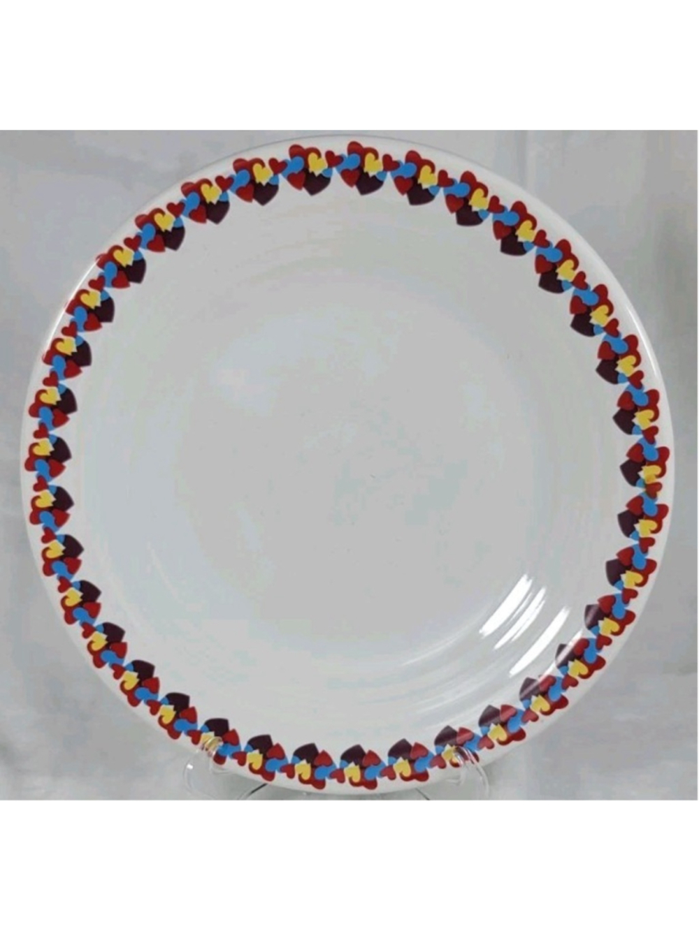 Fiesta Fiestaware Homer Laughlin Carsons Valentine Hearts 9” Luncheon Plate